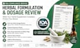 review herbal supplement formula dose for fda compliance