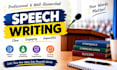 write a custom motivational speech for your event or seminar