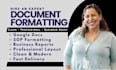 professionally format google docs, reports, sops and business documents