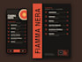 design a modern restaurant menu with qr code
