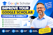 improve google scholar citations and citation visibility