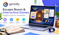 create genially escape room, interactive games and gamification