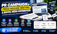 write pr campaign press release writing and digital media distribution