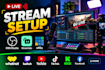 setup or fix obs studio, streamlabs, vmix for whatnot, twitch, youtube