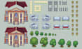 do pixel art tileset, pixel character sprites sheet pixel art animation tilemap