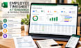 create employee timesheet attendance overtime and payroll tracker in excel