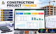 create construction cost estimate, budget tracker and project cost control