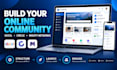 set up skool community, circle or mighty networks