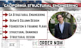 provide california stamp and structural engineering review and permit drawing