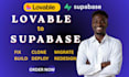 integrate supabase database and backend to lovable dev