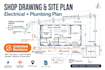 do shop drawing, house plan and architectural drawing