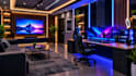 design a professional streamer studio and gaming studio