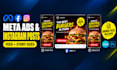 design meta ads creative, facebook ad creative and social media post