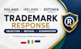 register poland ireland estonia trademark examination objection response refusal
