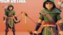 do 3d game character, 3d character modeling, 3d sculpting and low poly 3d model