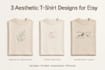 design 3 aesthetic tshirt for etsy store