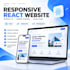 build a responsive react website with modern UI