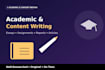 write high quality academic and general content