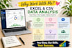 clean and analyze your excel or CSV data