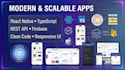 develop a react native app for android and ios