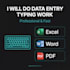 do fast data entry, ms word typing, and PDF to word typing
