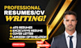 write a professional executive resume
