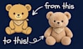 create custom plush reference sheet, stuffed animal design for manufacturing