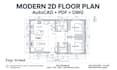 design modern 2d floor plan and luxury 3d house front elevation