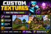 create custom minecraft resource packs, textures, animations, and mobs