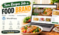 build recipe website, food blog or cooking website with wordpress