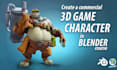 create custom 3d low poly character model with rigging for games