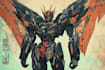 make gundam character illustration and robot art