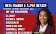 beta reader romance fantasy beta reader alpha reader ya thriller beta reader