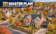 render 3d master plans, subdivisions and housing estate developments