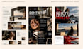 design a editorial creative website in figma