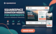 design squarespace donation website for nonprofits with online donation forms