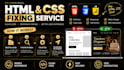 fix HTML CSS bugs and responsive issues