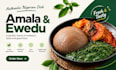 write your amala and ewedu recipe like a lagos buka menu