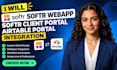 softr webapp softr client portal airtable portal integration