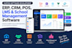develop erp, CRM, pos, saas, lms and school management software