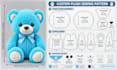 create a custom plush sewing pattern from your character or reference