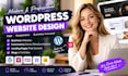 do wordpress website design business ecommerce landing page elementor pro blog
