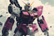 create a gundam robot art and illustration