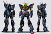 create a detailed gundam and mecha character illustration