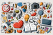 draw doodle illustration, objects, icons for your business