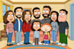 create custom images in the family guy cartoon style