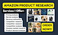 do amazon product research, fba product hunting and market research