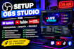 setup obs studio for twitch youtube and live streaming