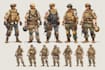 draw 2d game art military character design
