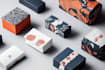 do dieline and custom packaging design with mockup